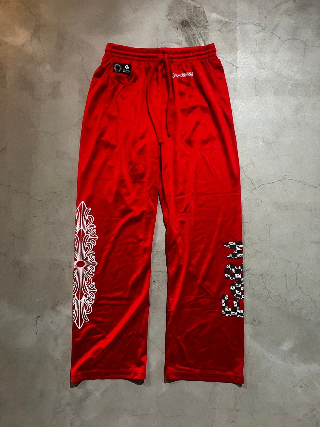 CHROME HEARTS, Mesh Pants Red