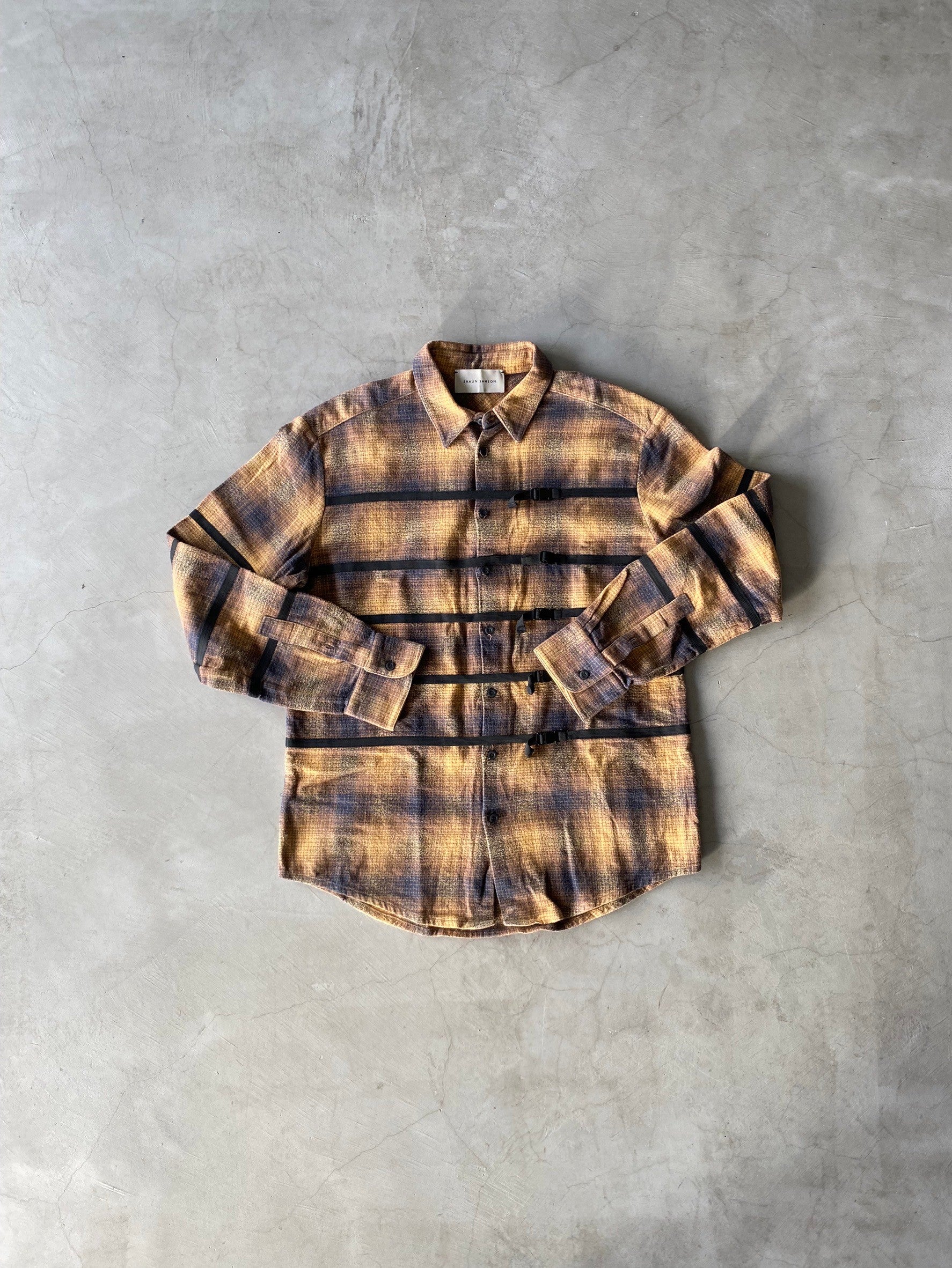 SHAUN SAMSON, Belted Check Shirt