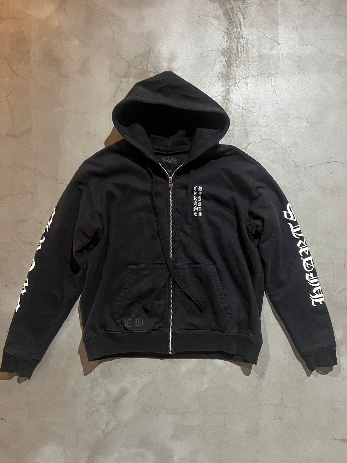 CHROME HEARTS, Zip-up Hoodie Black