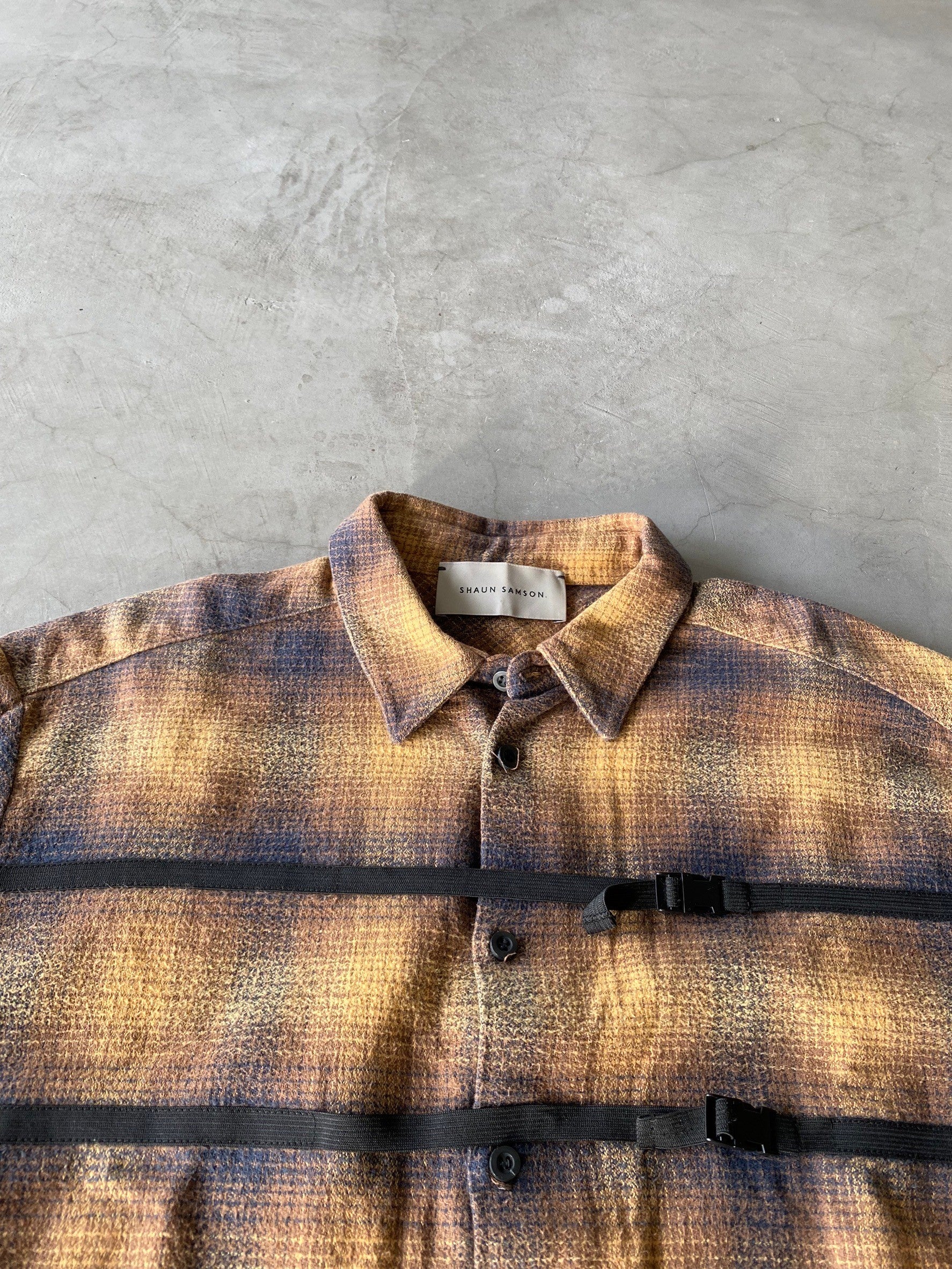 SHAUN SAMSON, Belted Check Shirt