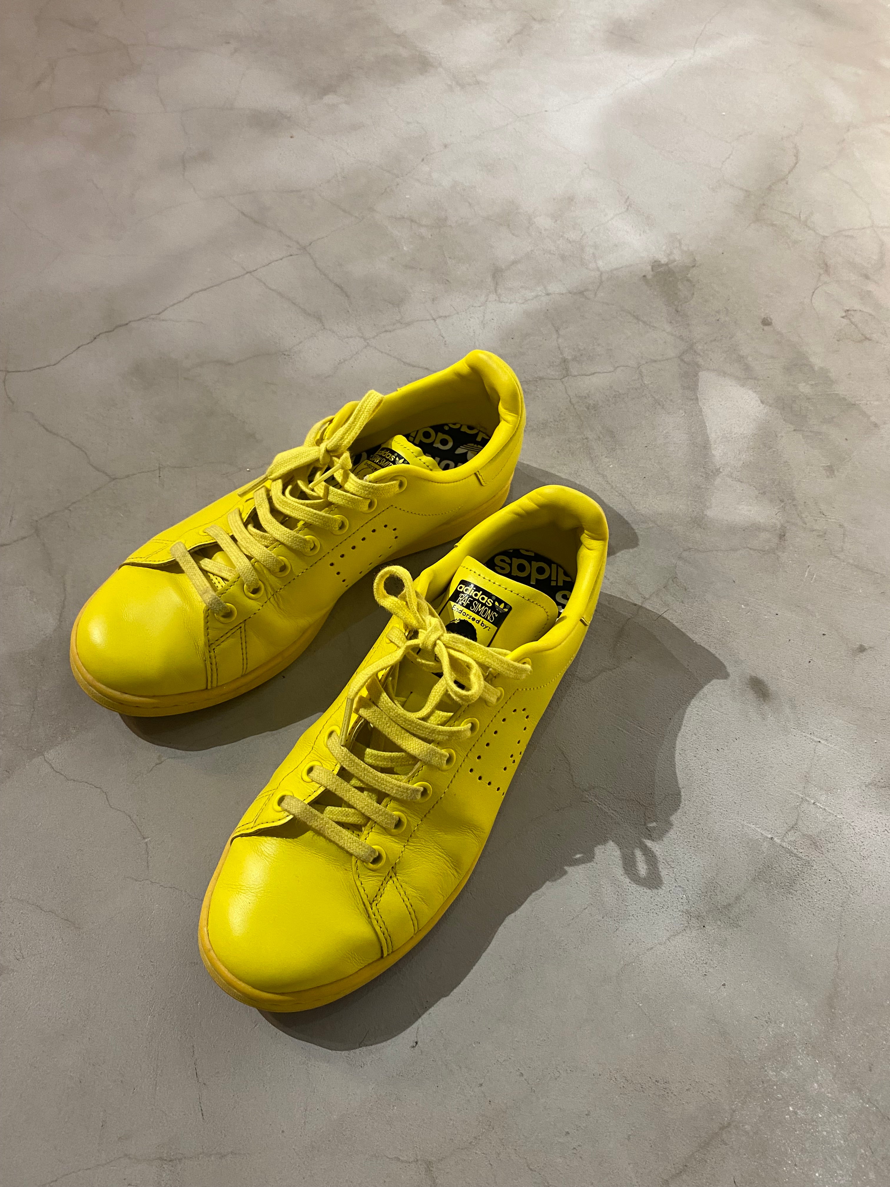 ADIDAS, × RAF SIMONS Stan Smith Yellow