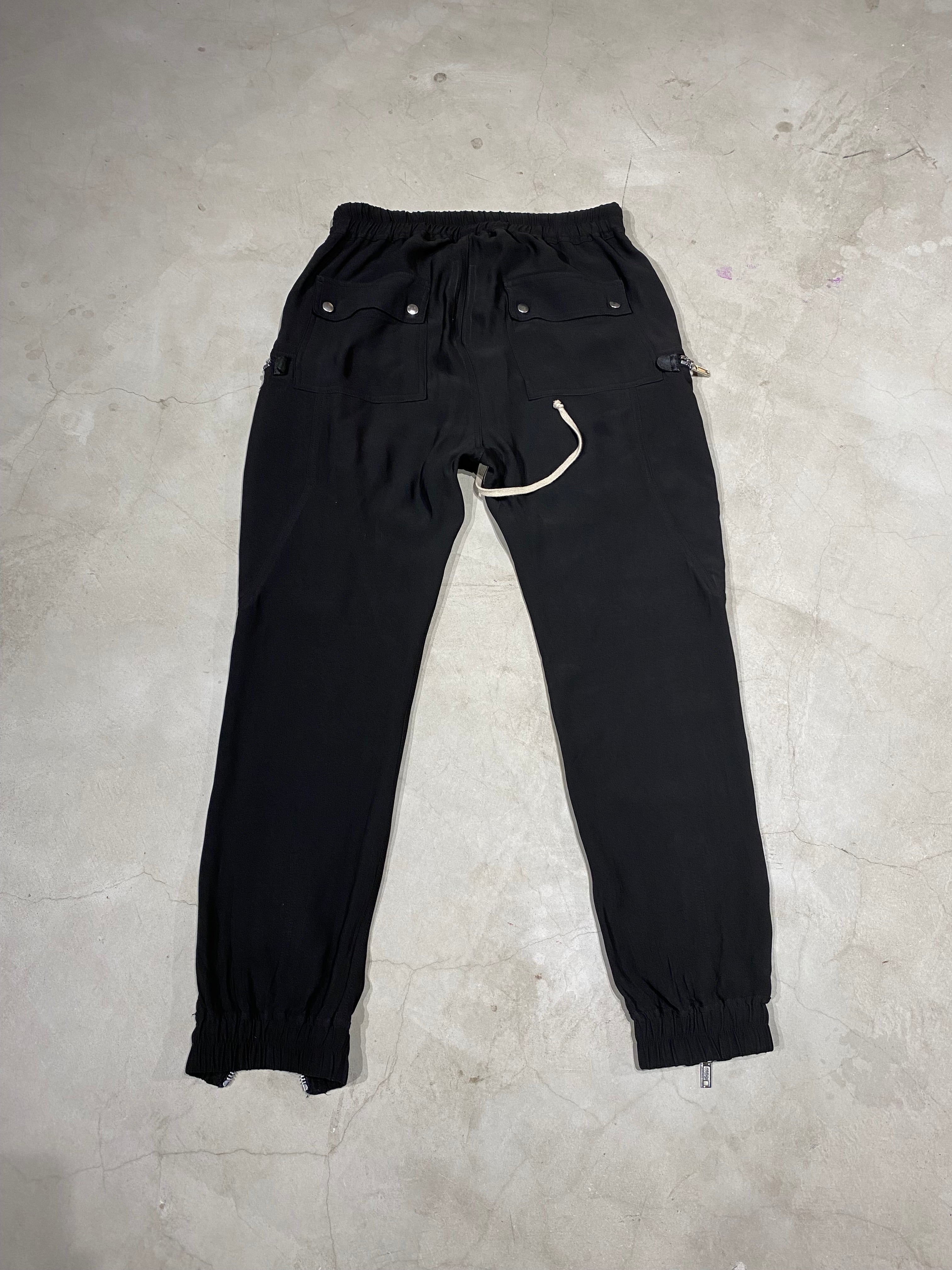 RICK OWENS, Bauhaus Cargo Pants Black