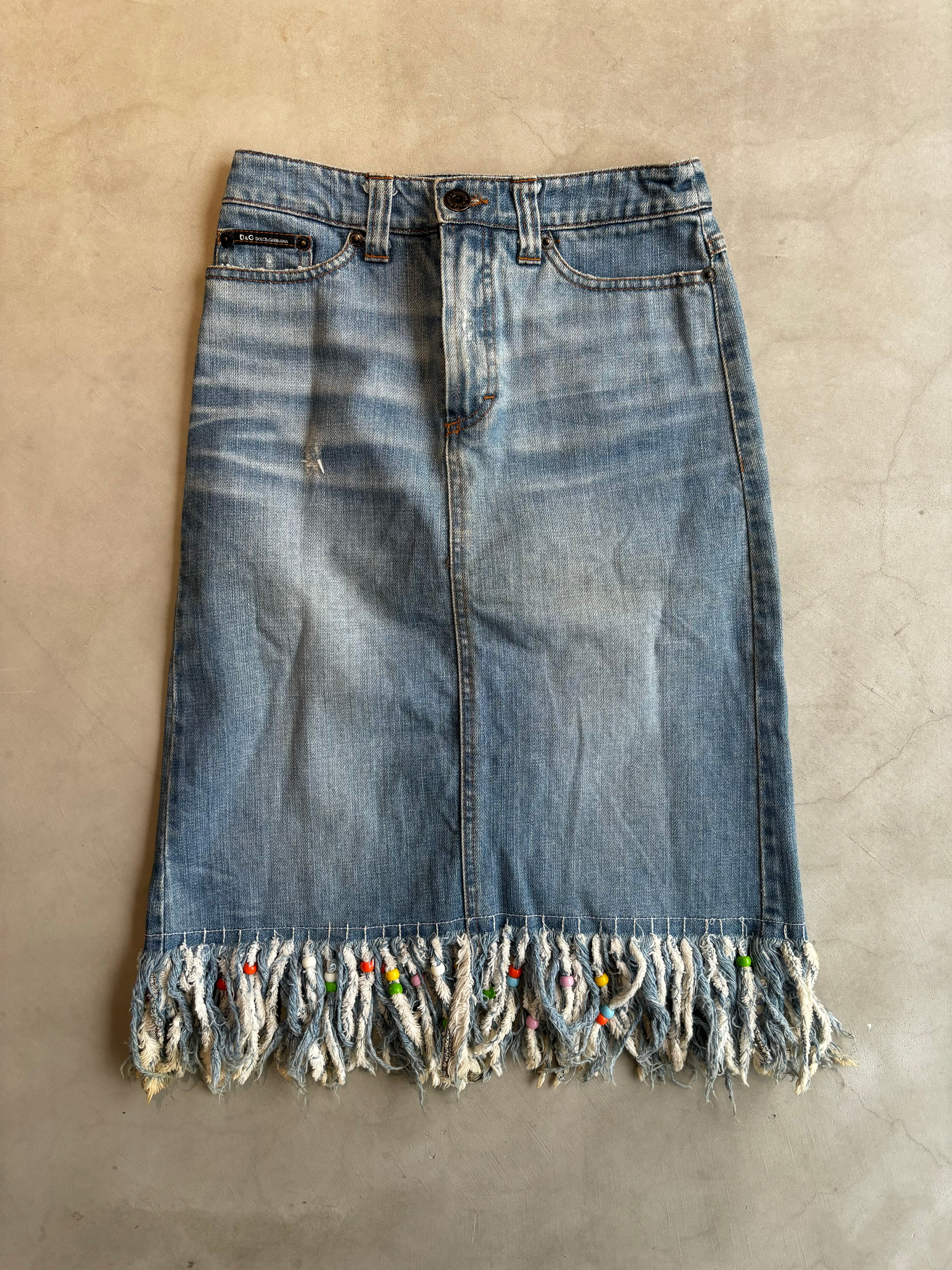 DOLCE & GABBANA, Denim Skirt