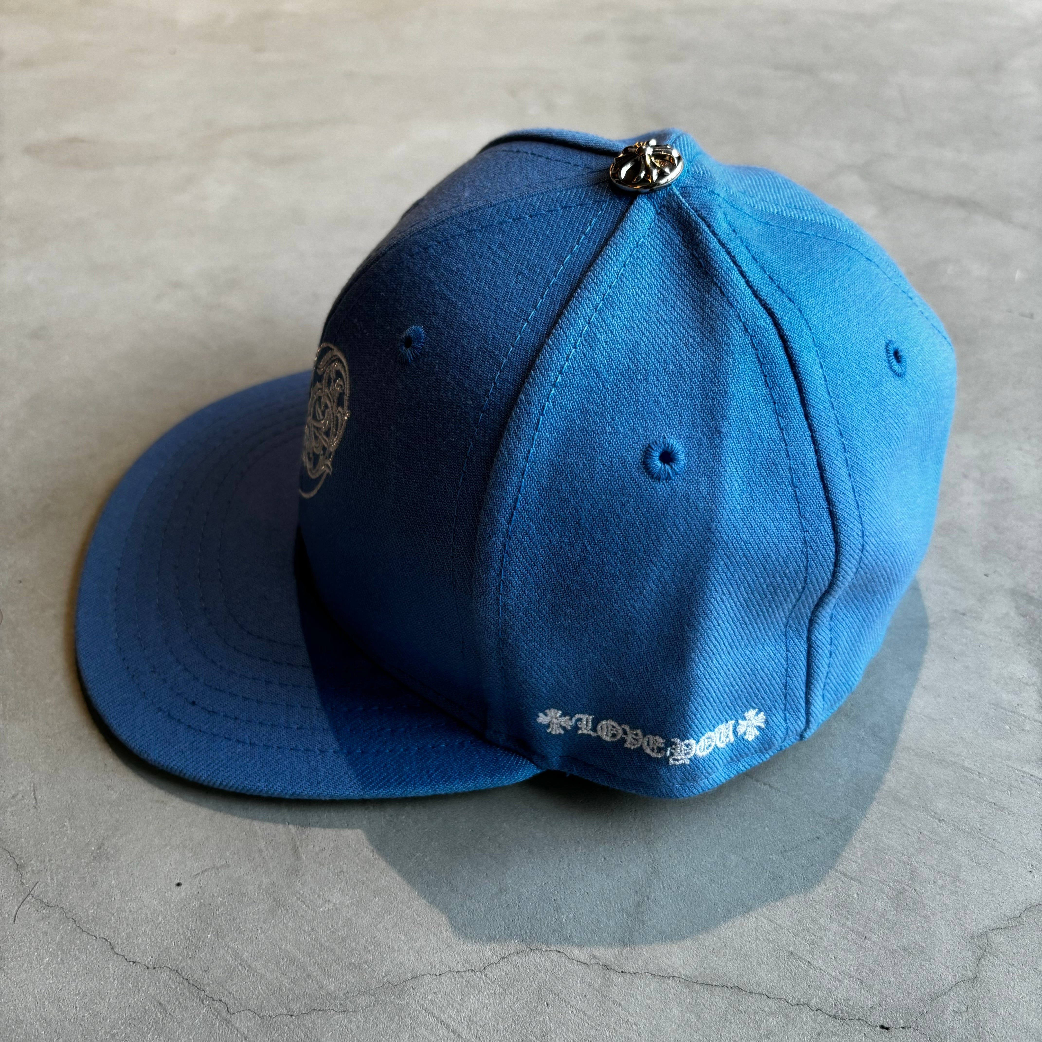 CHROME HEARTS, Heart Logo Cap LtBlue