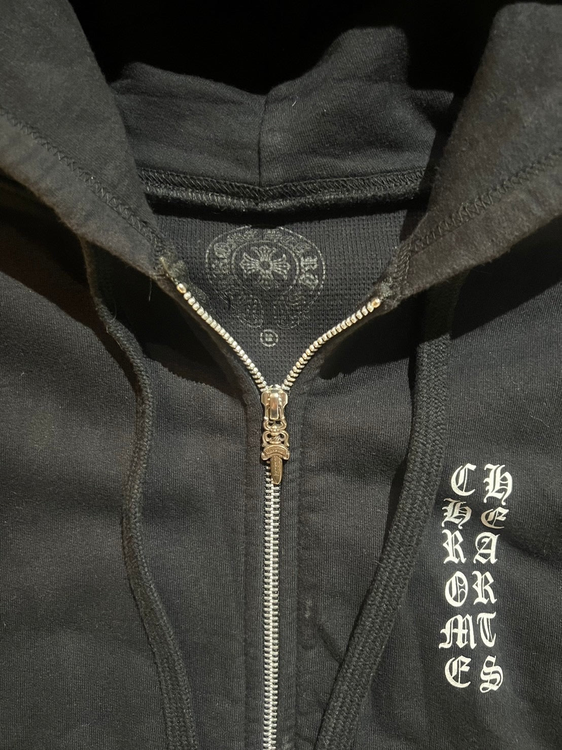 CHROME HEARTS, Zip-up Hoodie Black