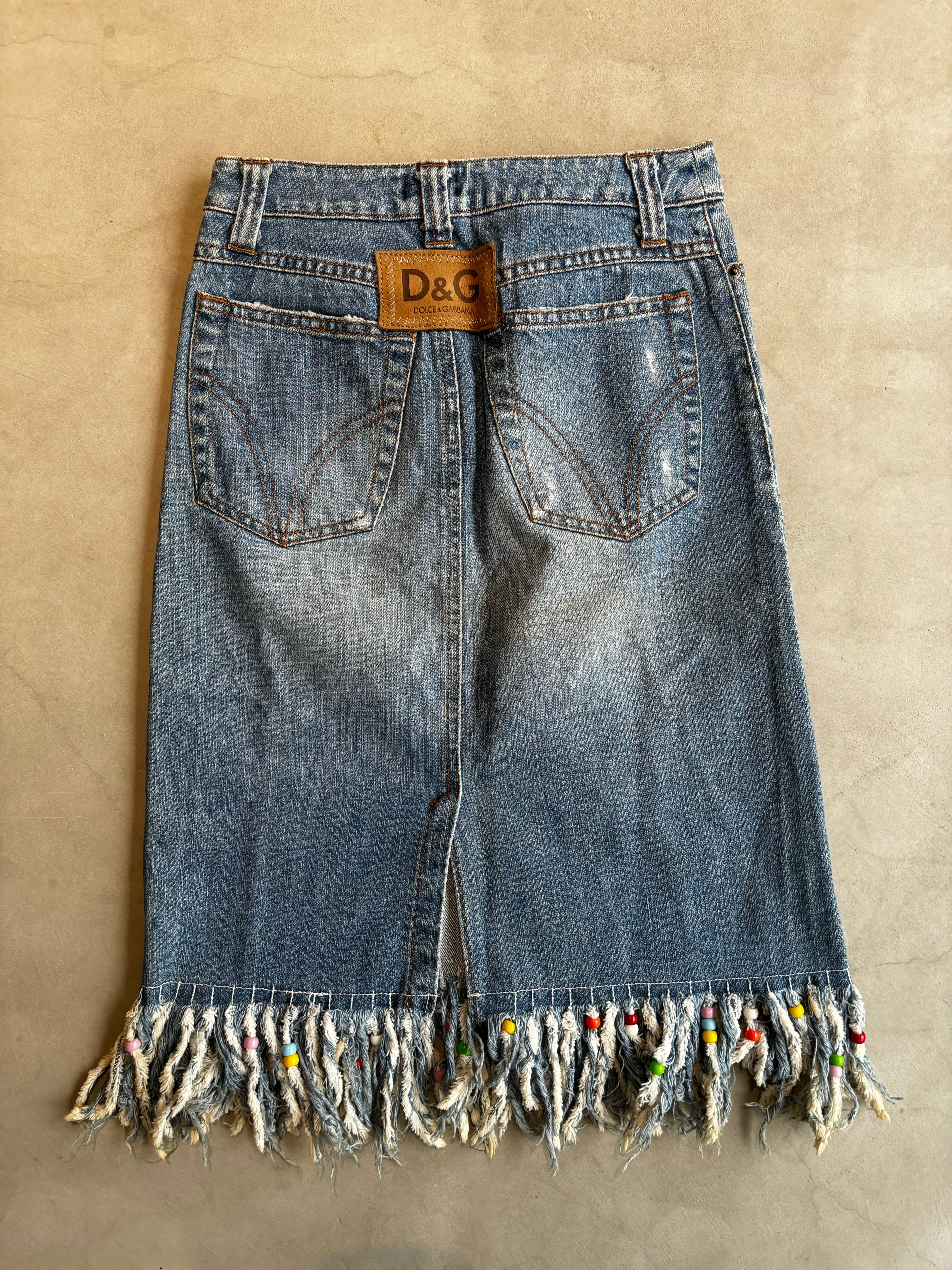 DOLCE & GABBANA, Denim Skirt