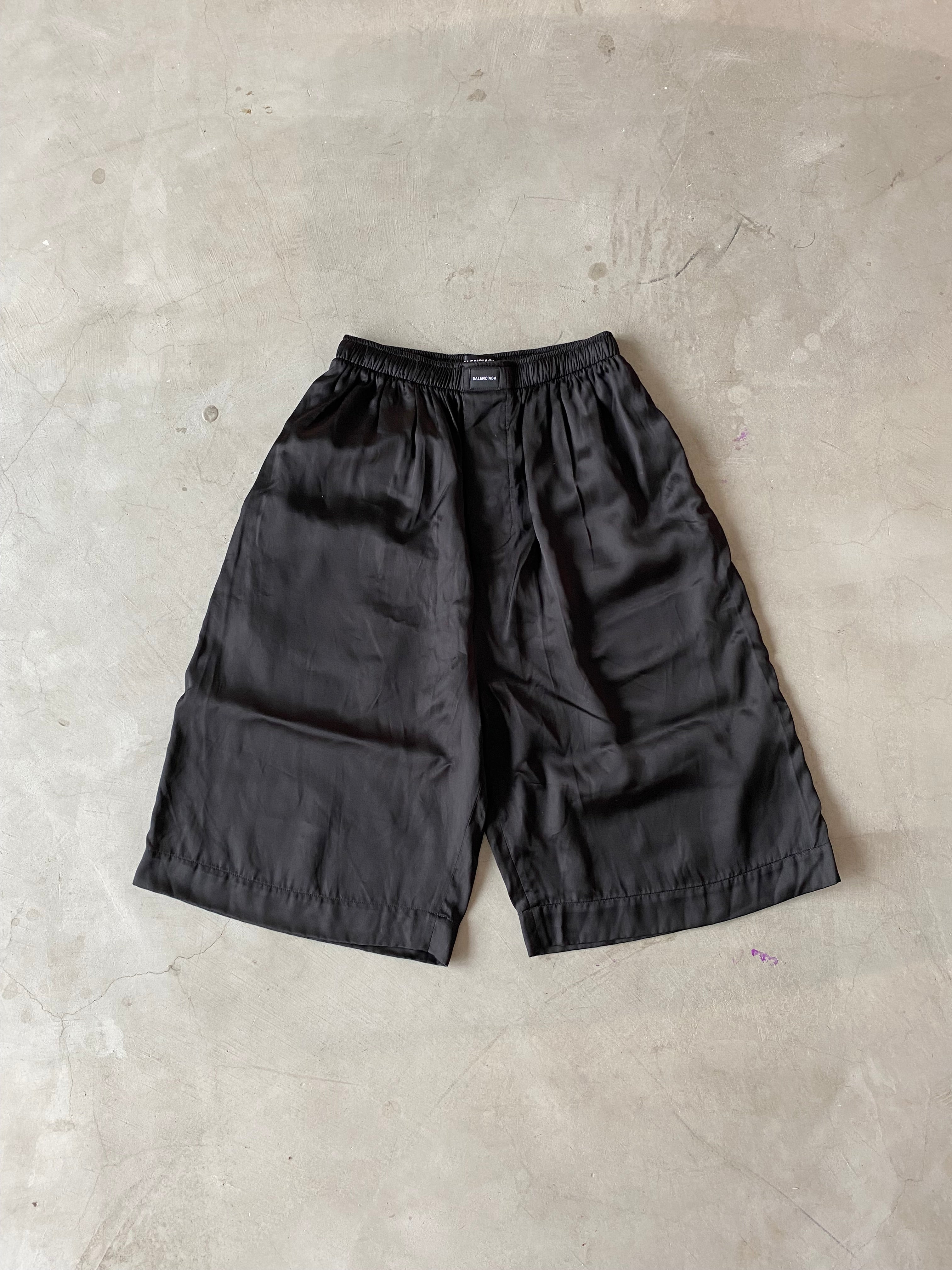 BALENCIAGA, Silk Pajama Shorts