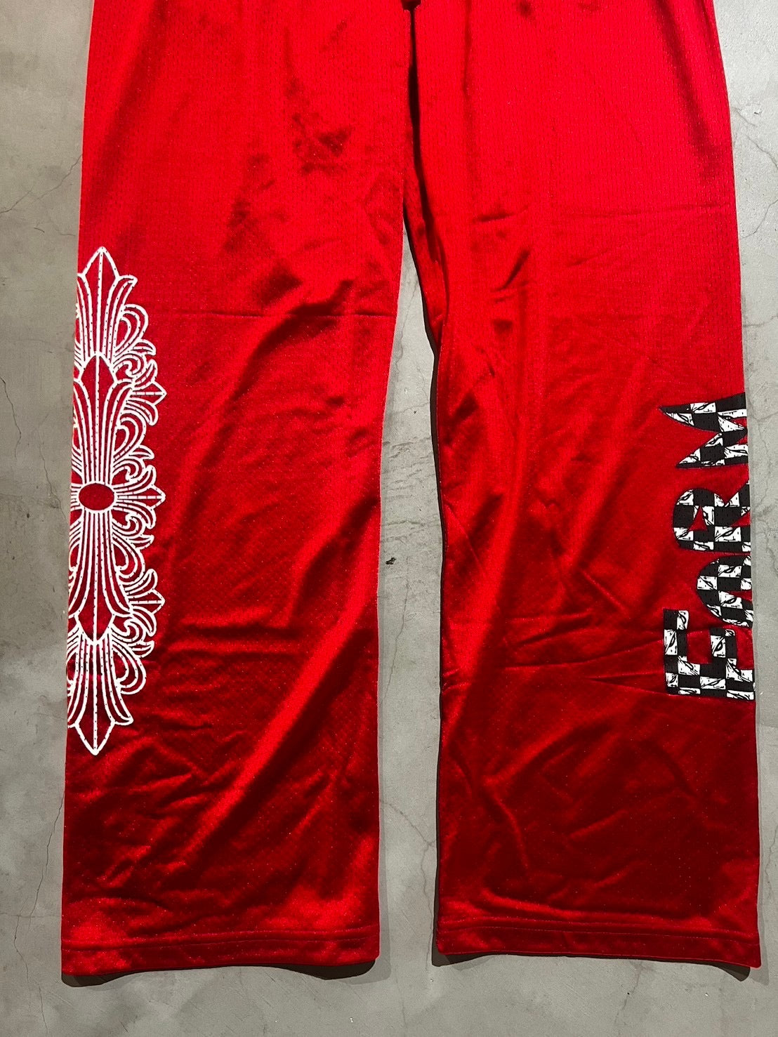 CHROME HEARTS, Mesh Pants Red