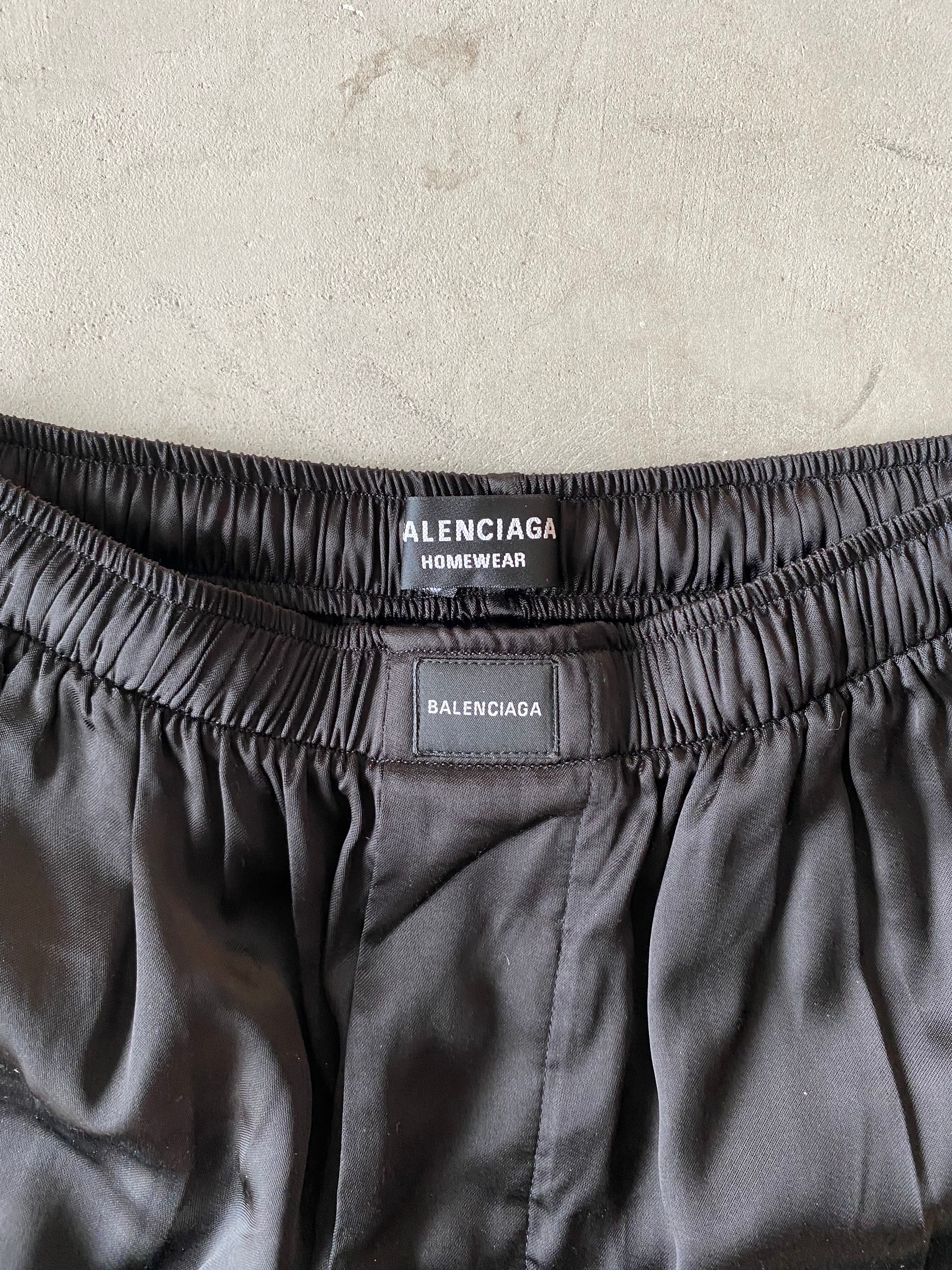 BALENCIAGA, Silk Pajama Shorts