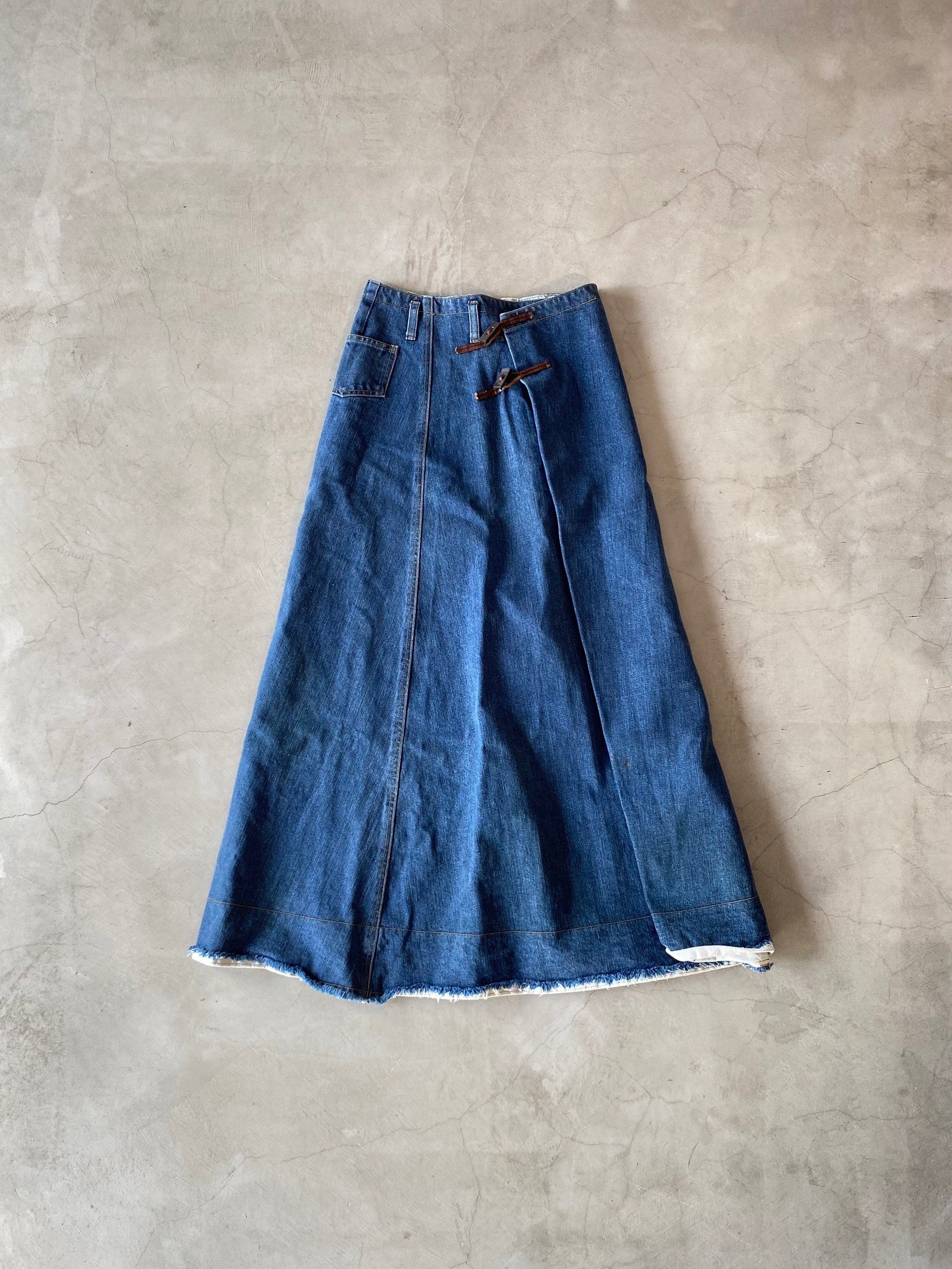 OZONE ROCKS, Denim Long Skirt