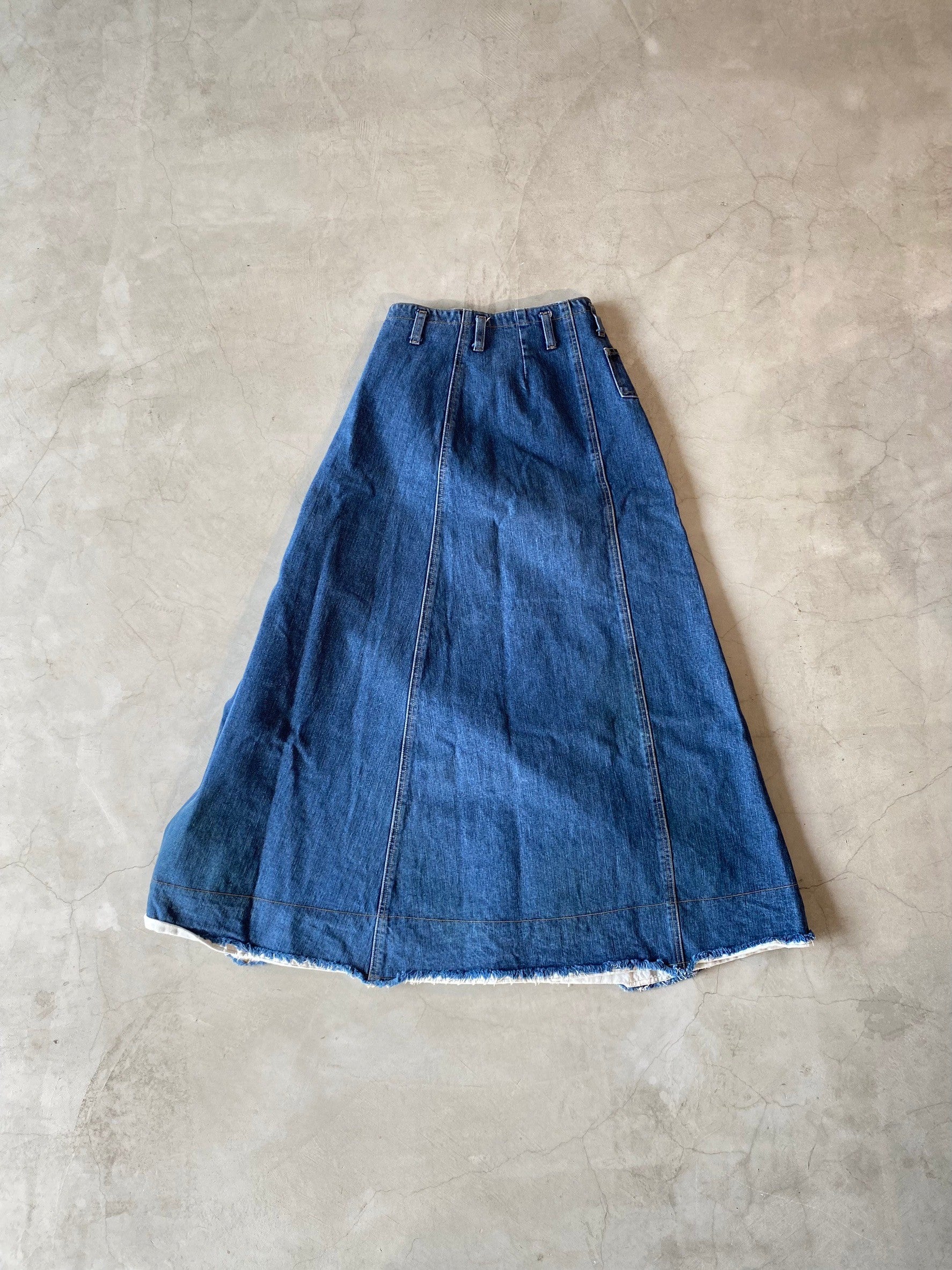 OZONE ROCKS, Denim Long Skirt