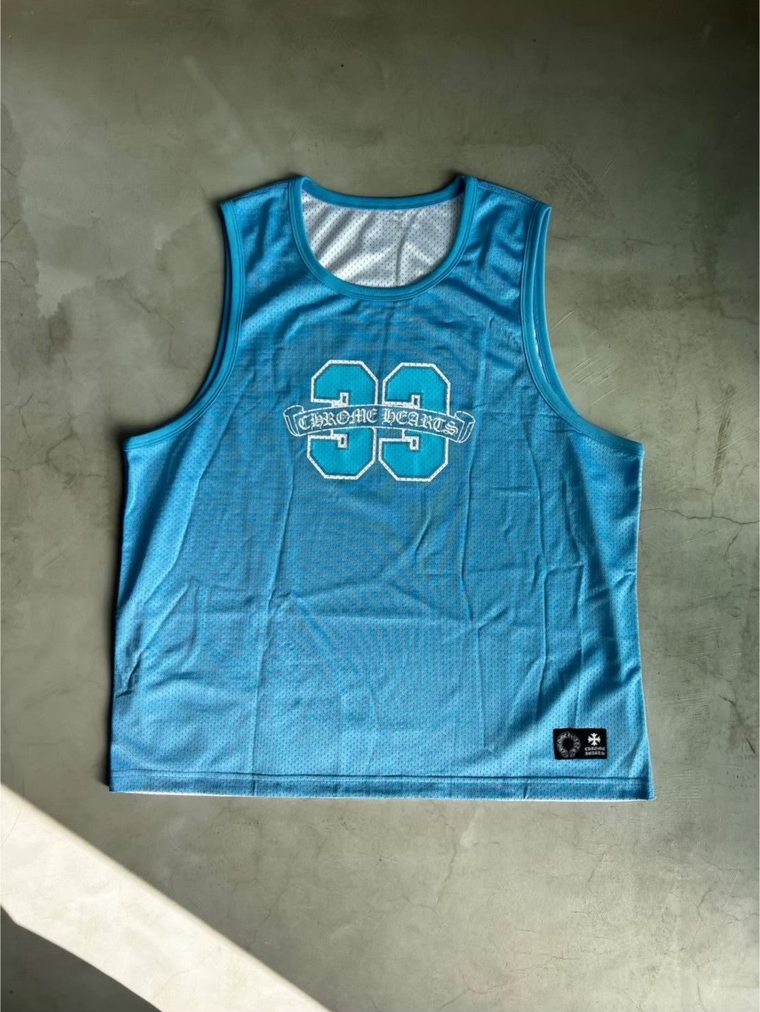 CHROME HEARTS, Mesh Tank-top Blue