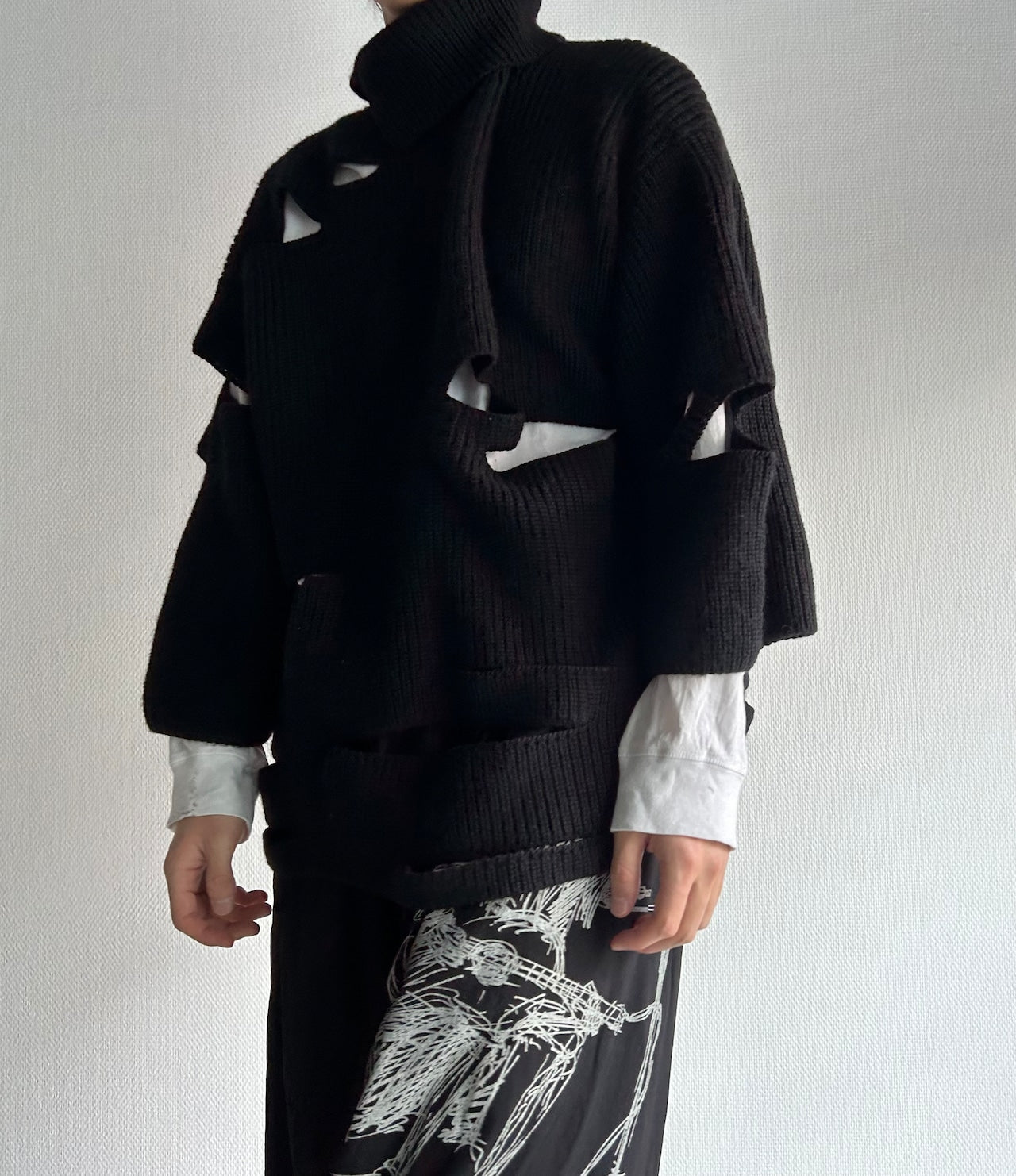 YOHJI YAMAMOTO, Cut Sweater