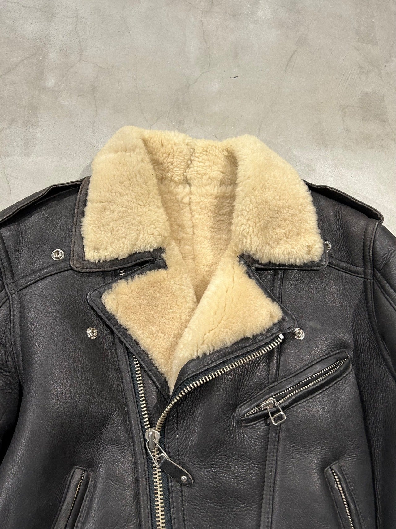 USED, Leather Boa Jacket