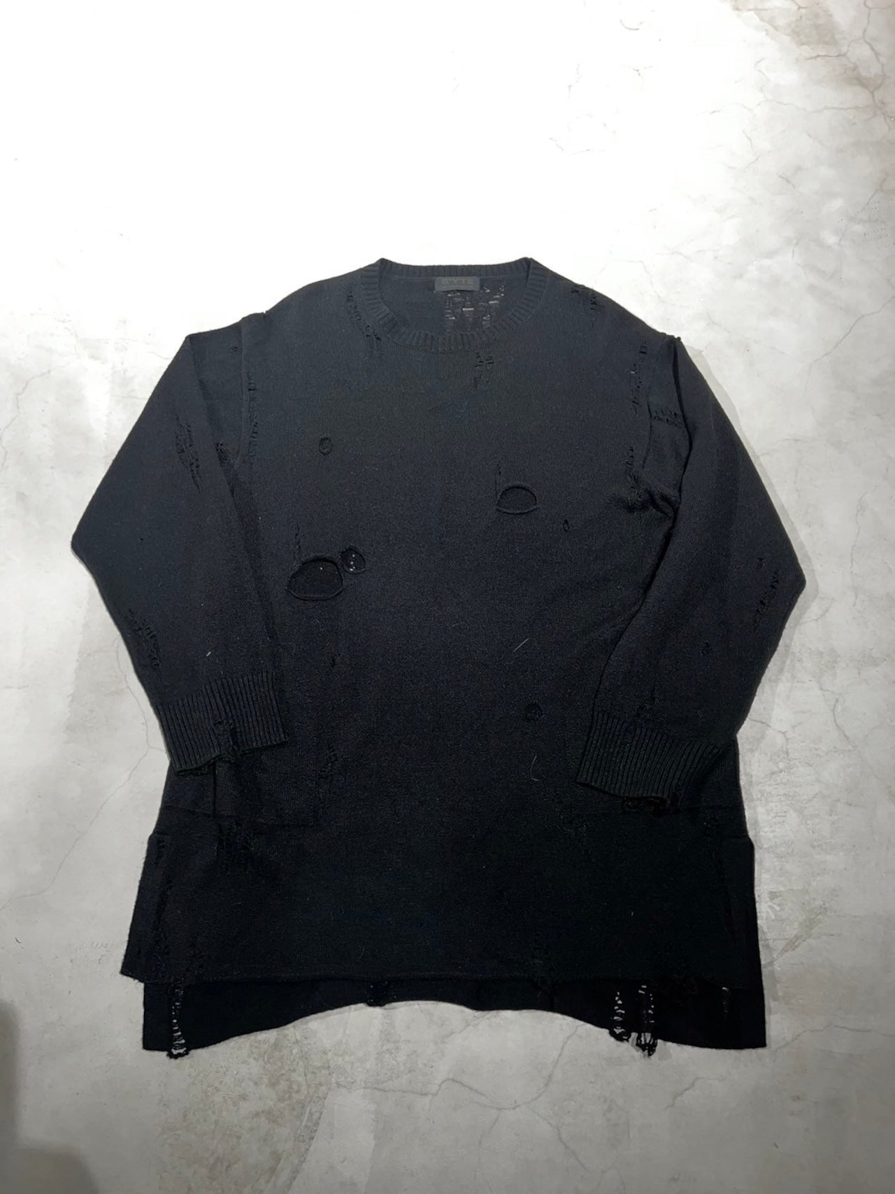 YOHJI YAMAMOTO, Damaged Sweater