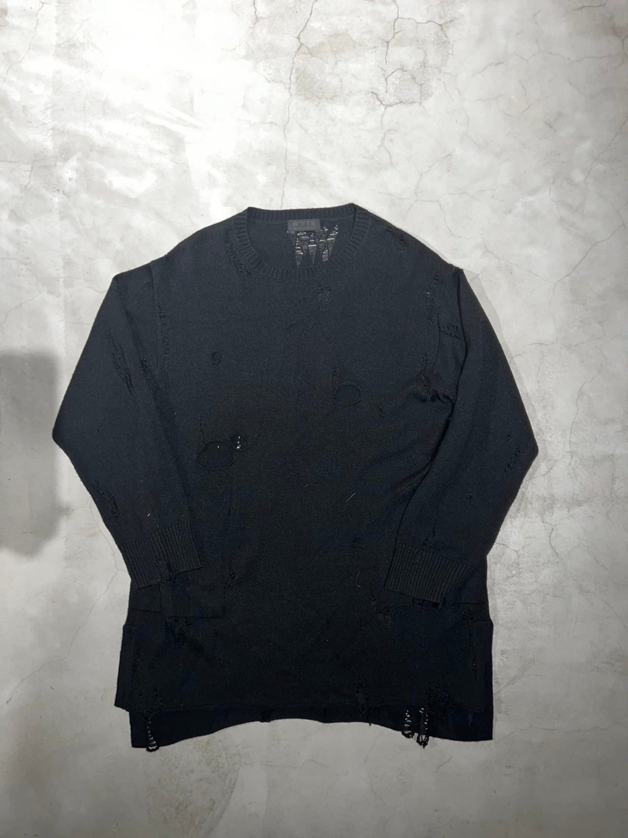 YOHJI YAMAMOTO, Damaged Sweater