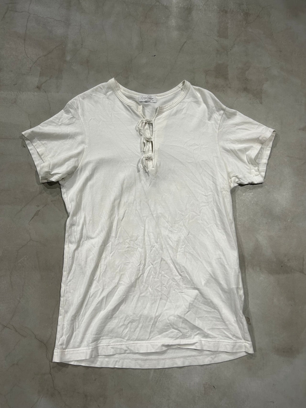 YOHJI YAMAMOTO POUR HOMME, Henley-neck T-shirt