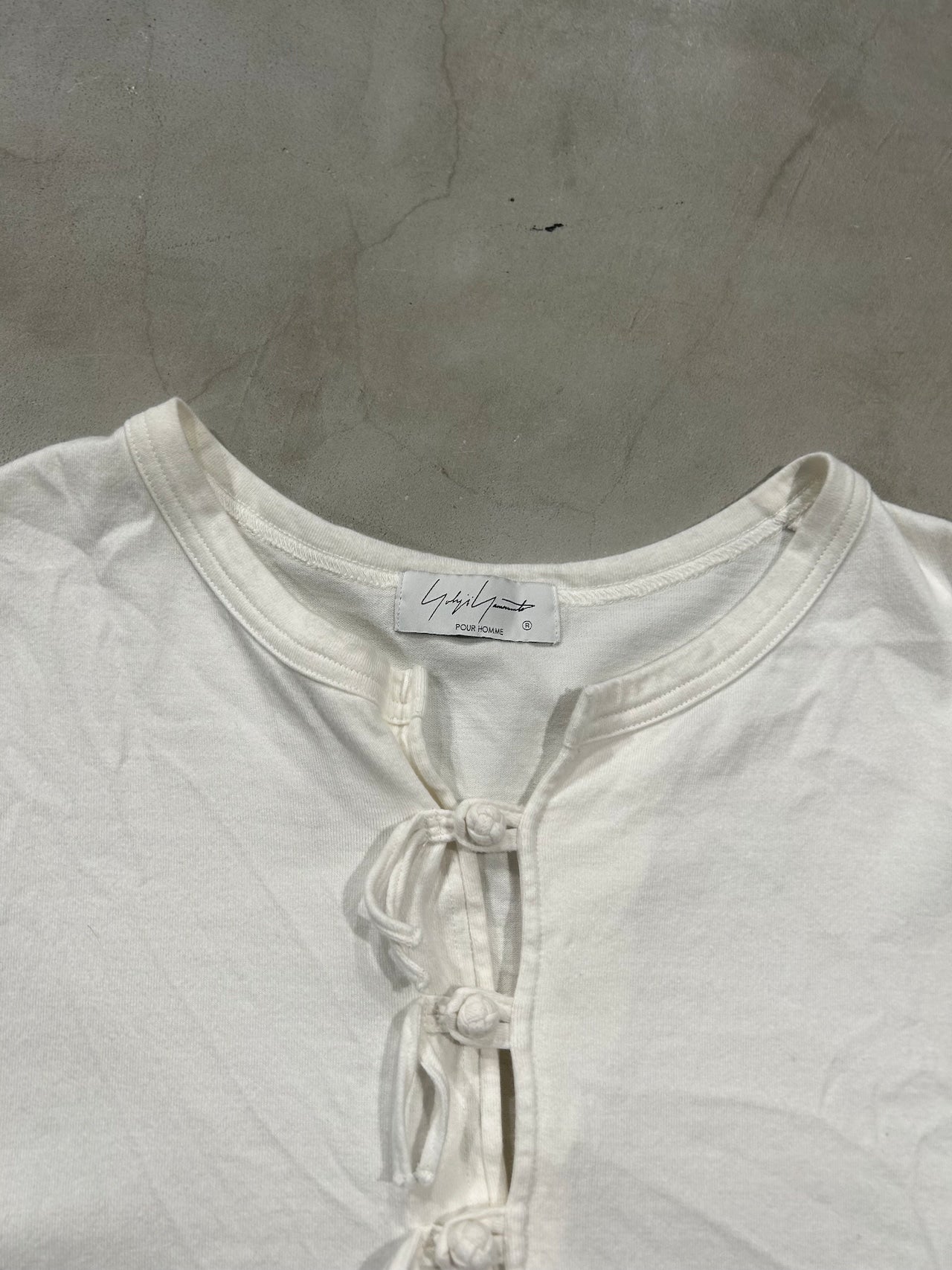 YOHJI YAMAMOTO POUR HOMME, Henley-neck T-shirt