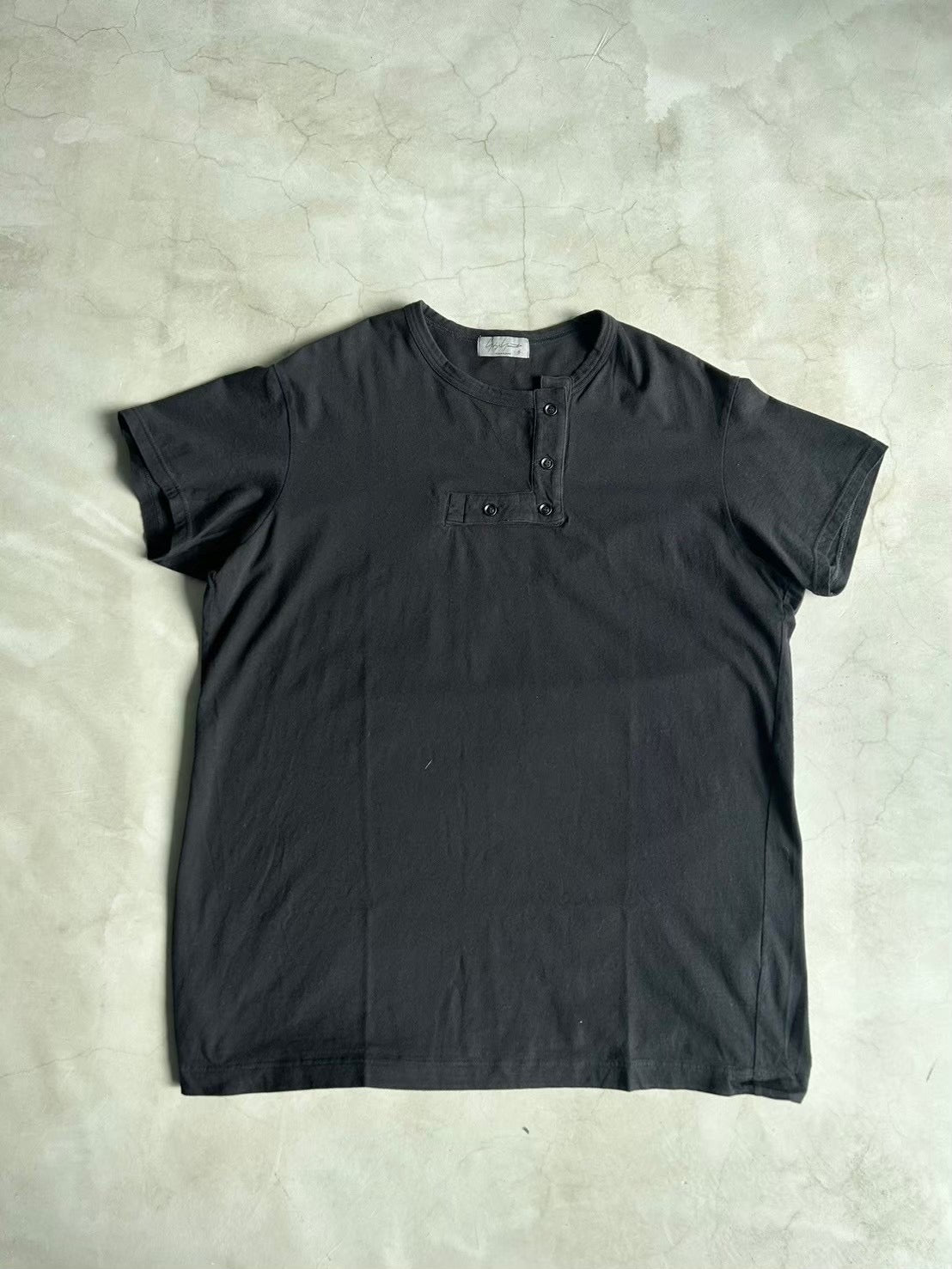 YOHJI YAMAMOTO POUR HOMME, Henley-neck T-shirt