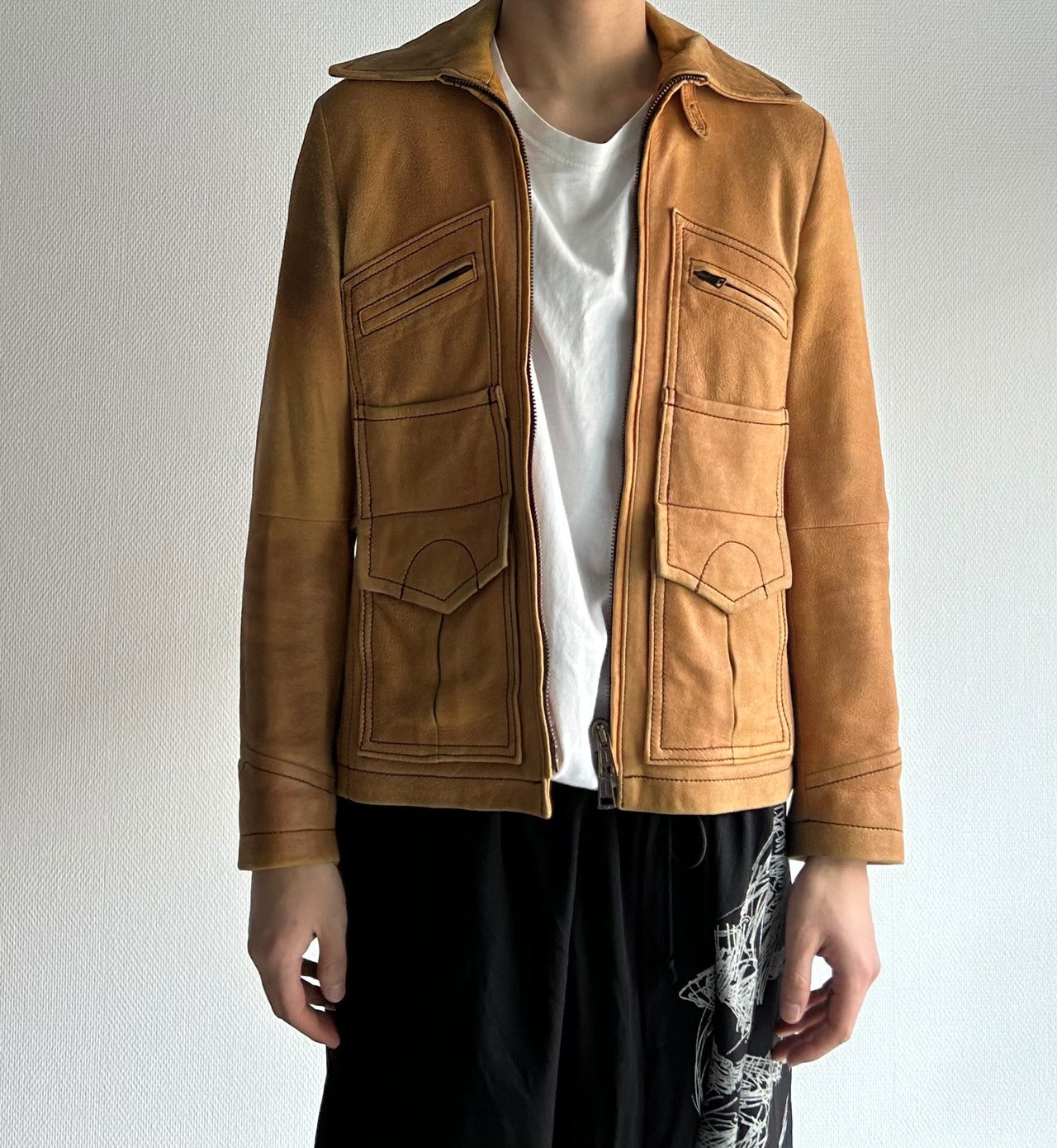 NUMBER(N)INE, 2008AW Western Leather Jacket