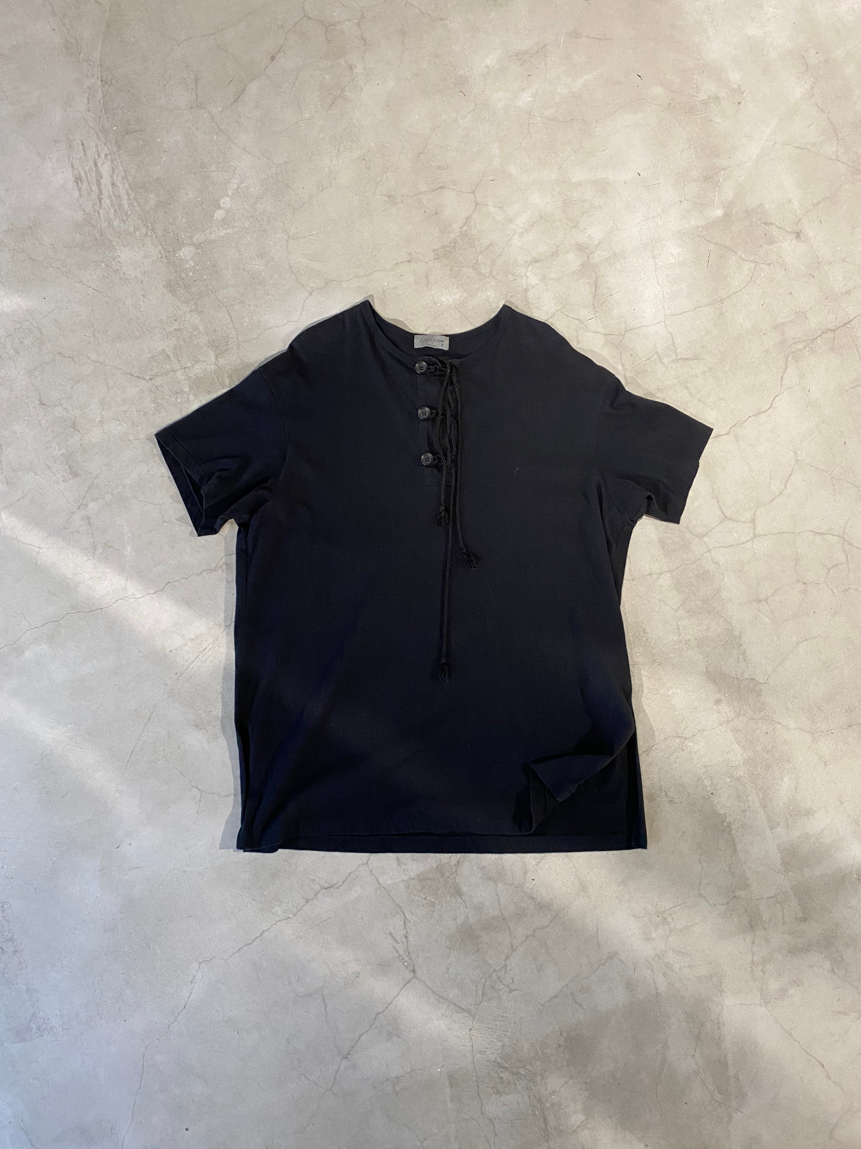 YOHJI YAMAMOTO POUR HOMME, Henley-neck T-shirt